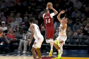 ng体育-希罗突起内线强打得手，热火次节打出12-4领先太阳到16分